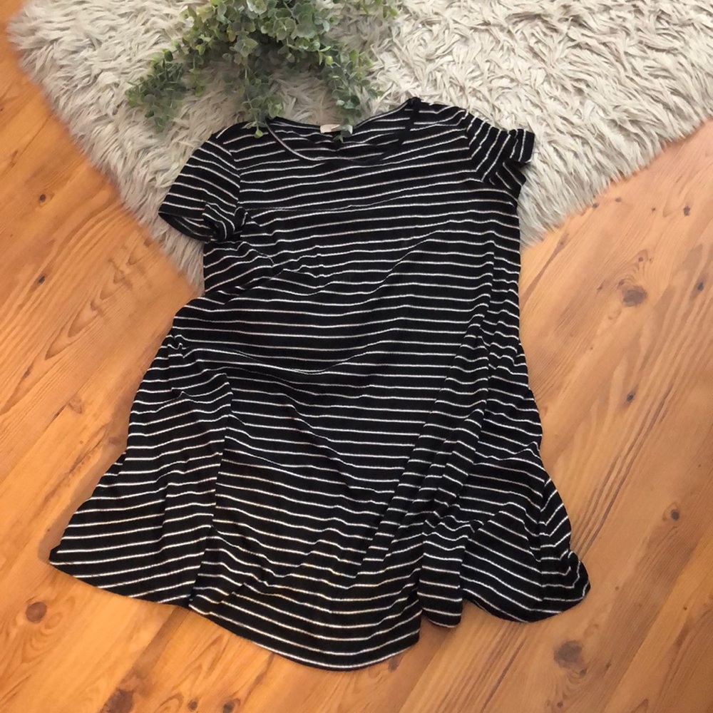 Black & White Striped Dress